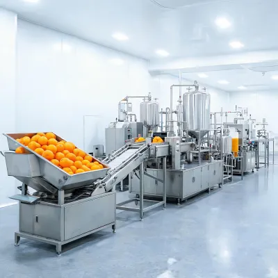 orange juice processing line
